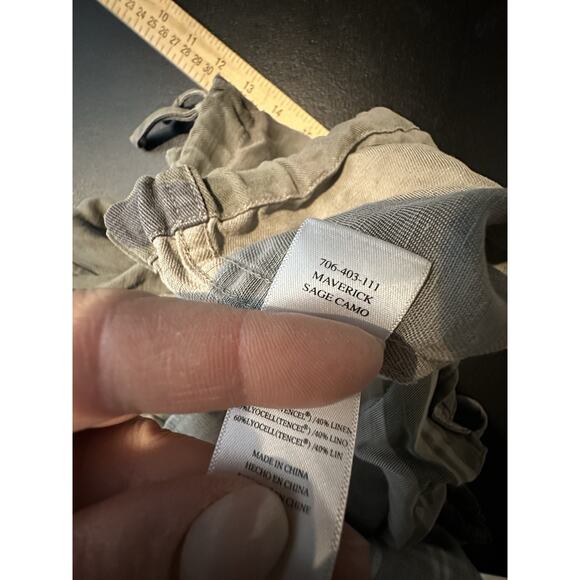 Rails Large Women Maverick Sage Camo Jacket Button Up Linen Blend AB31 - Picture 8 of 10